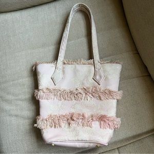 Vivienne Westwood pink fringed bag